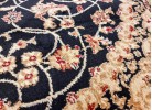 Тъкан персийски килим Blue stones 1656 black/cream
